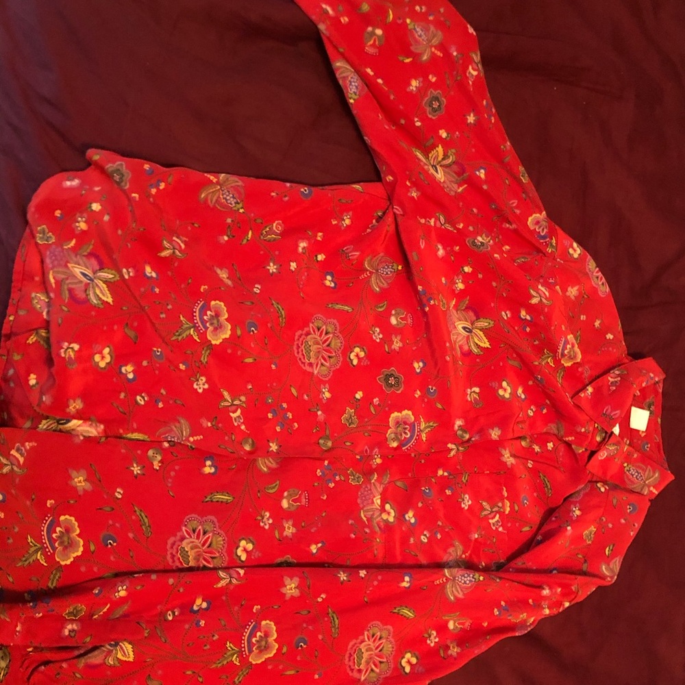 Vintage red blouse